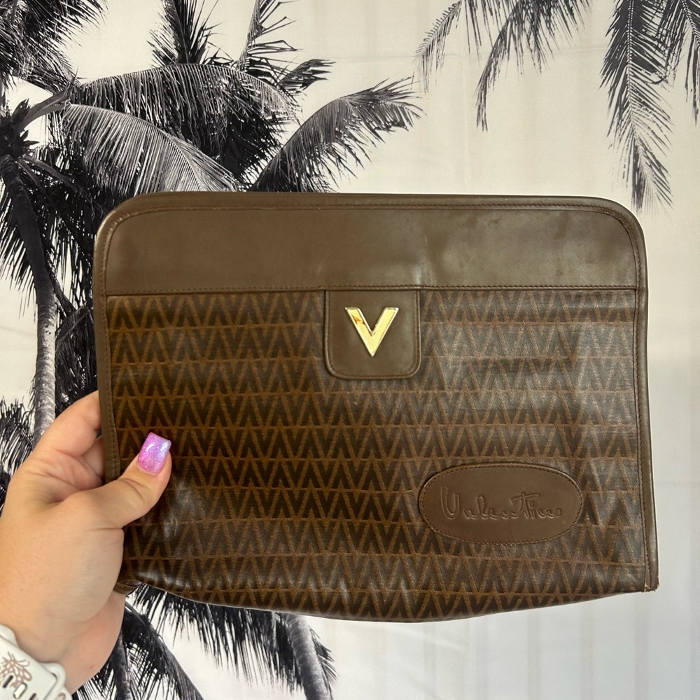 Mario Valentino Leather Clutch